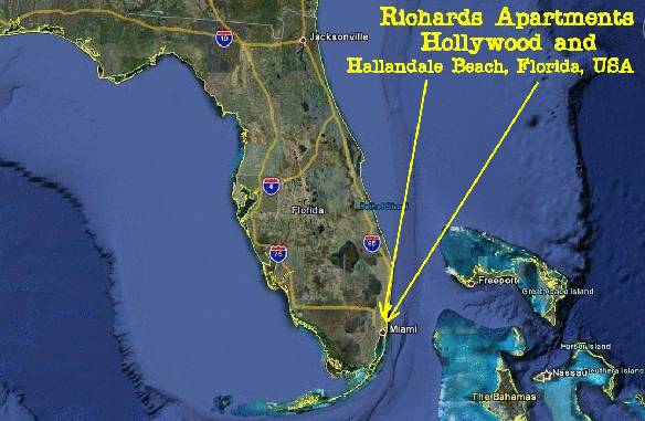 Vista del satelite: Richard's Apartments Hollywood & Hallandale Beach, Florida