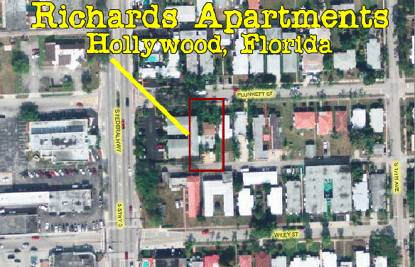 Ojo de Aguila: Richard's Apartments, 1742 Plunkett Street, Hollywood, Florida.