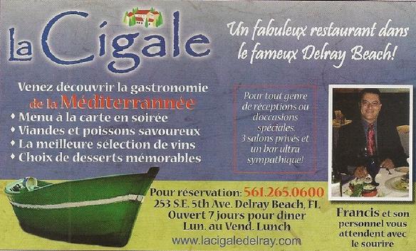 La cigale restaurant